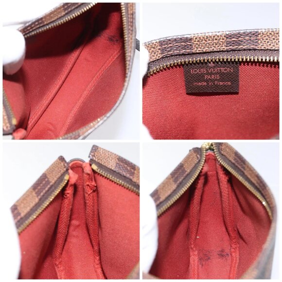 LOUIS VUITTON Damier Ebene Trousse makeup Pouch N51982 LV Auth - Picture 14 of 16